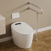 Senjorai nerūdijančio plieno tualeto turėklai