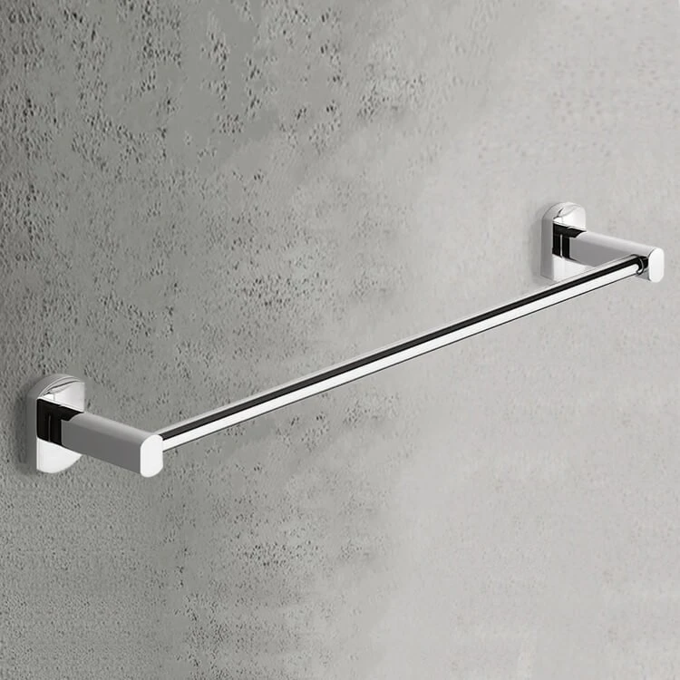 Towel Bar, 18 Inch, Polished Chrome Towel Bar, 18 Inch, Polished Chrome